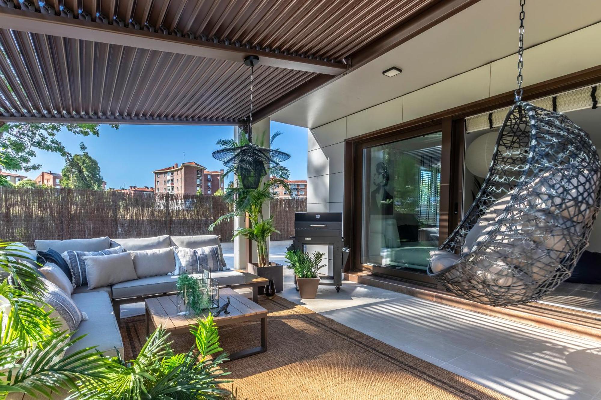 Akomodat En Precioso Y Moderno Con Jardin Y Parking Getxo Exterior foto